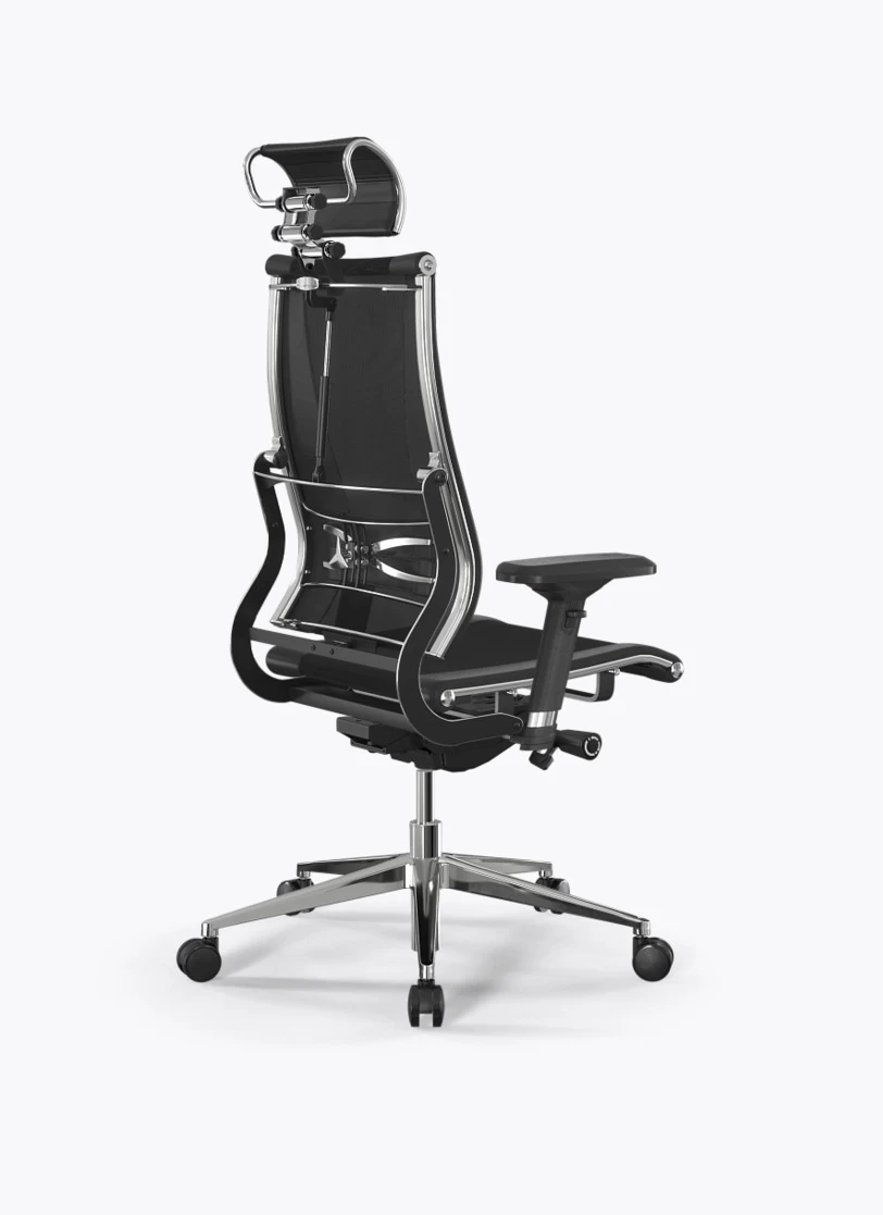 Кресло Метта Y 2D Move B2-14D/0015404 (сетка TS YM93 черная/экокожа Infinity Easy Clean черная)